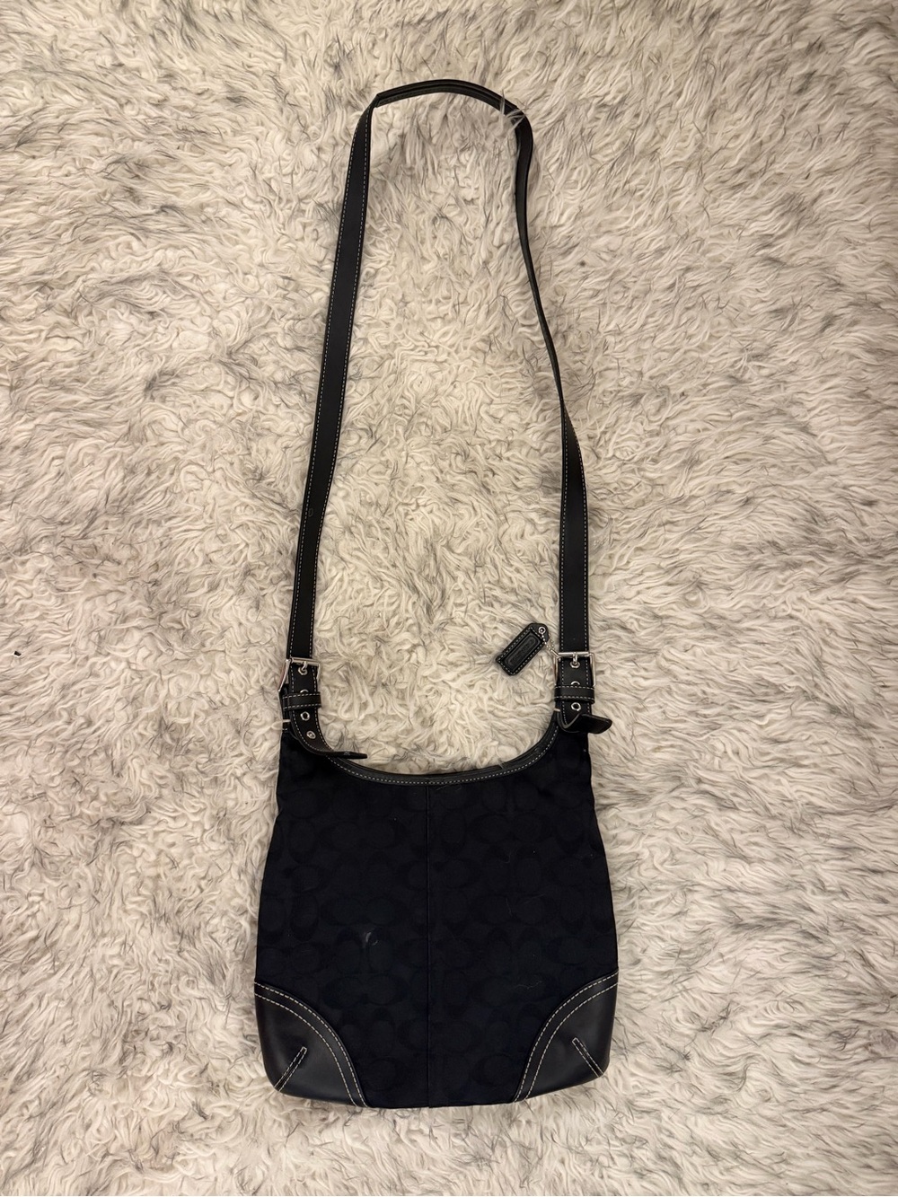 Coach Hampton Signature Hippie Bag - Black